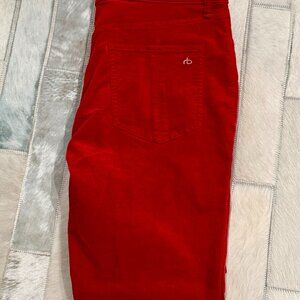 rag & bone Women's Size 31 Red Velvet Jeans RN 108879